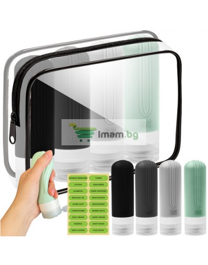 Козметична чанта за пътуване самолет с контейнери